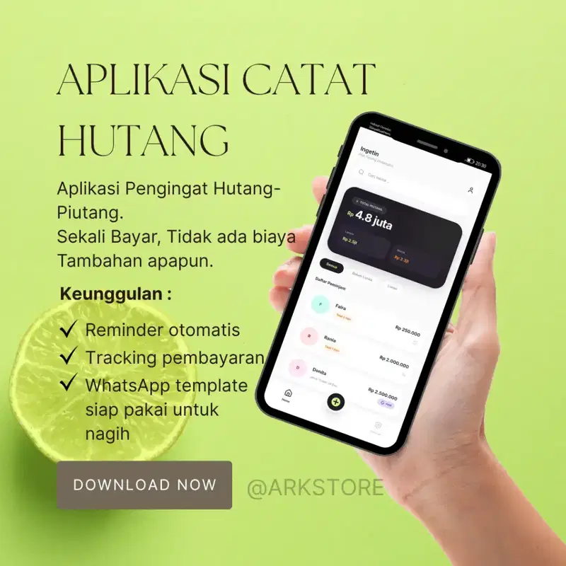 Aplikasi Ingetin Pengingat Hutang & Piutang